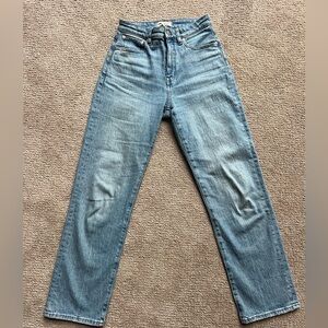 Madewell Light Blue Straight Leg Jeans